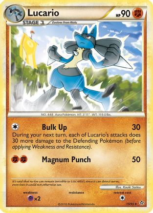 Lucario 019/95 - Reverse Holofoil Unleashed - Rare