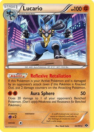 Lucario - Reverse Holofoil Next Destinies - Holo Rare