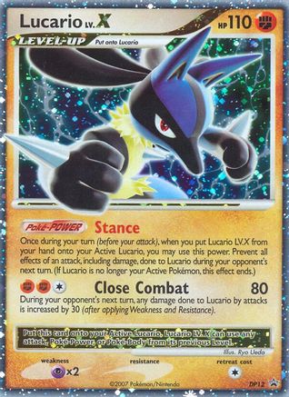 Lucario LV.X - DP12 - Holofoil Diamond and Pearl Promos - Promo