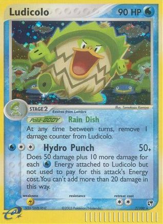 Ludicolo - Reverse Holofoil Sandstorm - Holo Rare