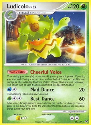 Ludicolo/127 - Reverse Holofoil Platinum - Rare