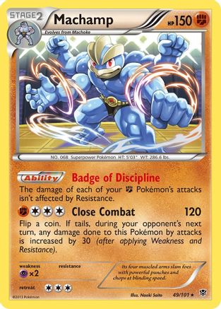 Machamp (49) (49) 049/101 - Reverse Holofoil Plasma Blast - Holo Rare