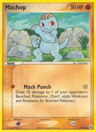 Machop/92 - Reverse Holofoil Legend Maker - Common