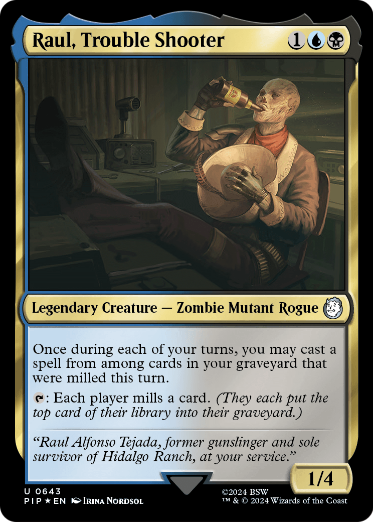 Raul, Trouble Shooter (Surge Foil) (PIP-643) - Fallout Foil