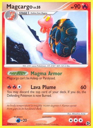 Magcargo - Reverse Holofoil Great Encounters - Uncommon
