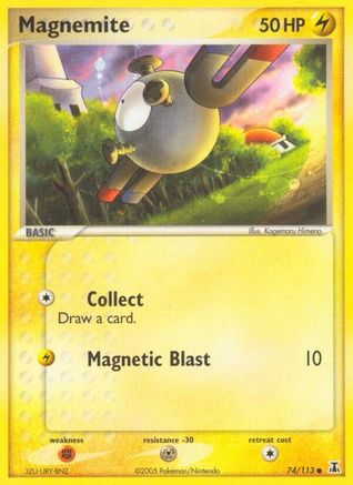 Magnemite 074 - Reverse Holofoil Delta Species - Common