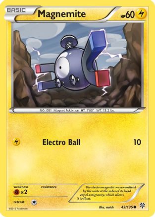 Magnemite (43) - Reverse Holofoil Plasma Storm - Common