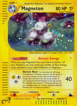Magneton (H18) - Holofoil Skyridge - Holo Rare