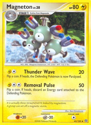 Magneton (43) - Reverse Holofoil Stormfront - Uncommon