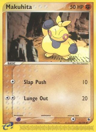 Makuhita 056 - Reverse Holofoil Ruby and Sapphire - Common