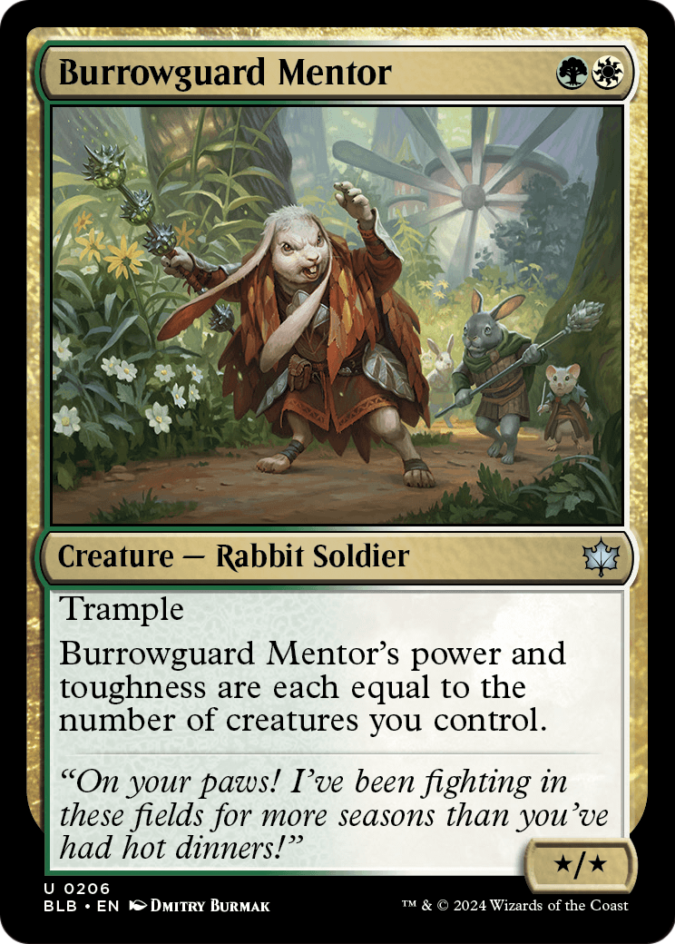 Burrowguard Mentor (BLB-206) - Bloomburrow