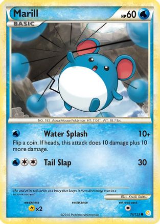 Marill 074 HeartGold SoulSilver - Common