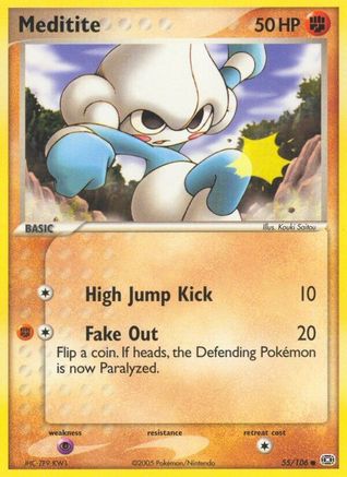 Meditite - Reverse Holofoil Emerald - Common