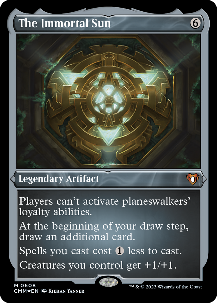 The Immortal Sun (Foil Etched) (CMM-608) - Commander Masters Foil