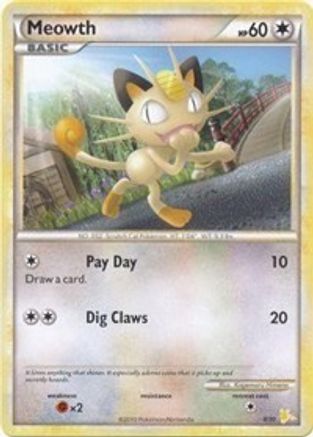 Meowth (#12) HGSS Trainer Kit Gyarados & Raichu - Common