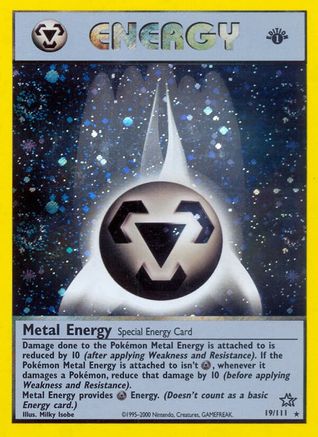Metal Energy 019 - 1st Edition Holofoil Neo Genesis - Holo Rare