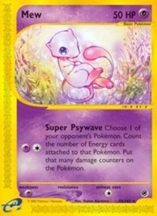 Mew (55) - Reverse Holofoil Expedition - Rare