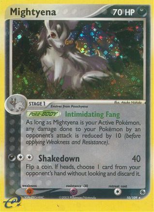 Mightyena - 10/109/109 - Holofoil Ruby and Sapphire - Holo Rare