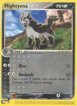 Mightyena - 42/109/109 Ruby and Sapphire - Uncommon