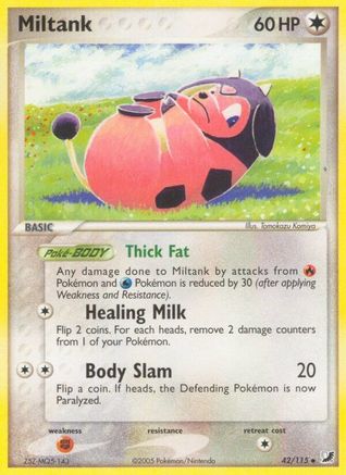 Miltank - Reverse Holofoil Unseen Forces - Uncommon