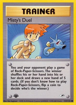 Misty's Duel 123 - 1st Edition Gym Heroes - Common