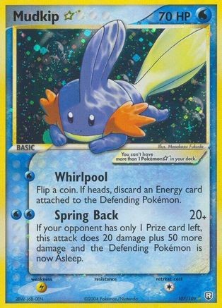 Mudkip Star 107 - Holofoil Team Rocket Returns - Ultra Rare