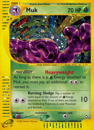 Muk (H17) - Holofoil Aquapolis - Holo Rare