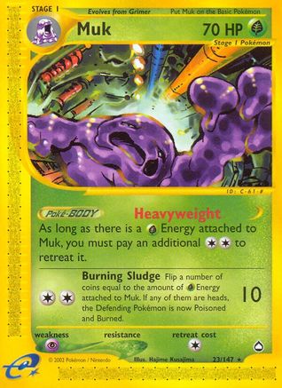 Muk - Reverse Holofoil Aquapolis - Rare