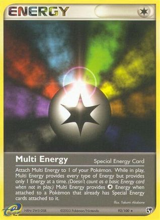 Multi Energy/100 - Reverse Holofoil Sandstorm - Rare