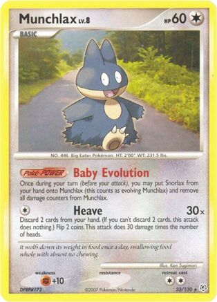 Munchlax 033 Diamond and Pearl - Rare