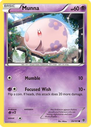 Munna - Reverse Holofoil Plasma Blast - Common
