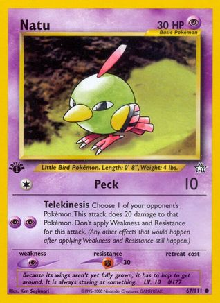 Natu 067 - 1st Edition Neo Genesis - Common