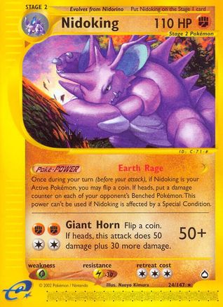 Nidoking (24) (24) 024/147 Aquapolis - Rare