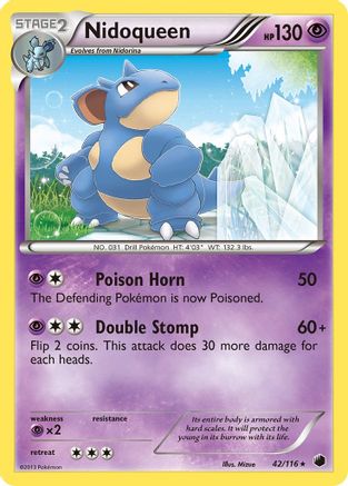 Nidoqueen/116 - Reverse Holofoil Plasma Freeze - Rare