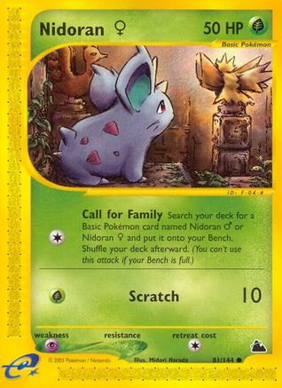 Nidoran F (81) Skyridge - Common