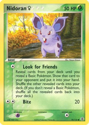 Nidoran F 070 - Reverse Holofoil FireRed & LeafGreen - Common