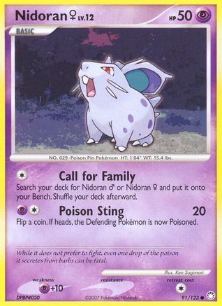 Nidoran F 091 Mysterious Treasures - Common