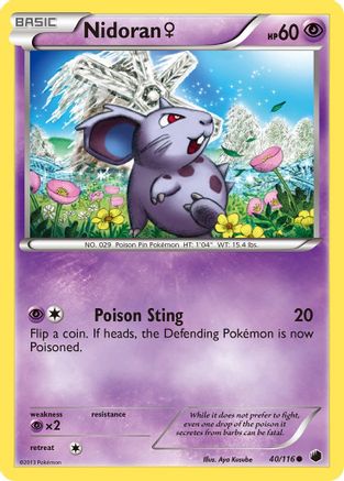 Nidoran F/116 Plasma Freeze - Common