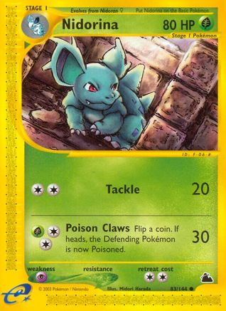 Nidorina - Reverse Holofoil Skyridge - Common