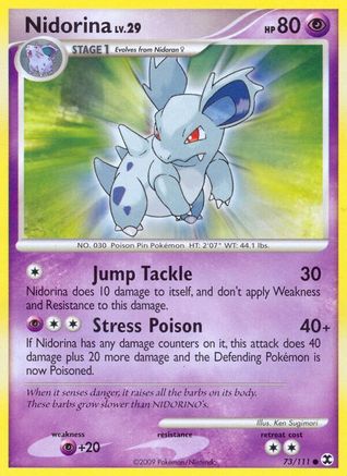 Nidorina - Reverse Holofoil Rising Rivals - Common
