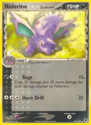 Nidorino (Delta Species)/101 Dragon Frontiers - Uncommon