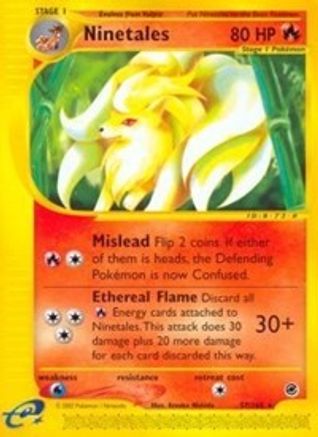 Ninetales (57) - Reverse Holofoil Expedition - Rare