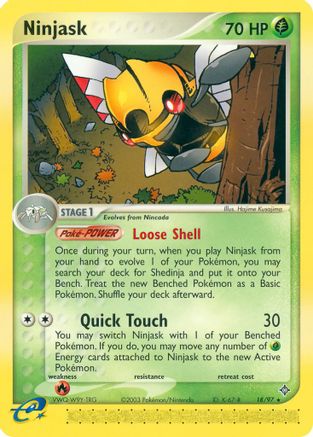 Ninjask 018/97 Dragon - Rare