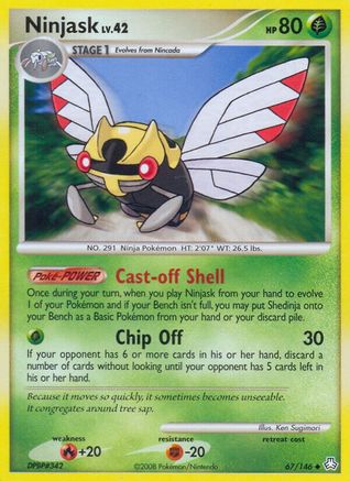 Ninjask - Reverse Holofoil Legends Awakened - Uncommon