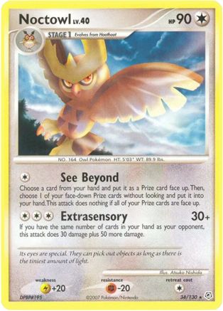 Noctowl - Reverse Holofoil Diamond and Pearl - Rare