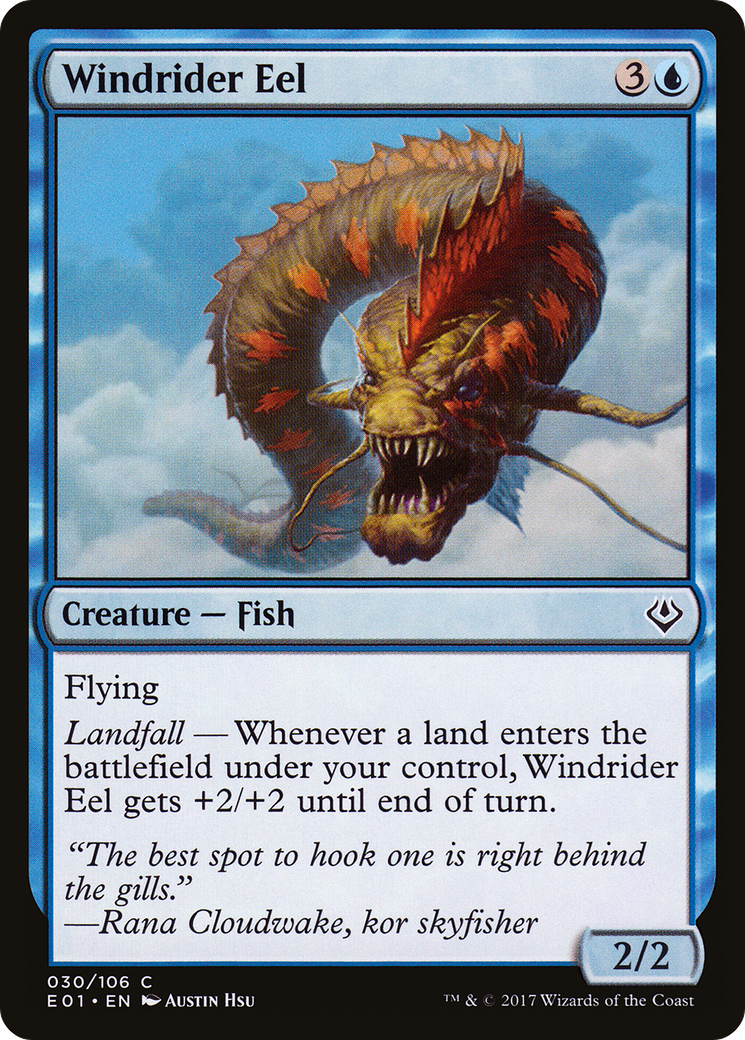 Windrider Eel (AC2-030) - Archenemy: Nicol Bolas