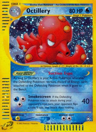 Octillery (H20) - Holofoil Aquapolis - Holo Rare