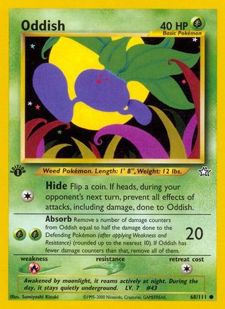Oddish 068 - 1st Edition Neo Genesis - Common