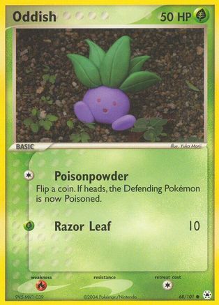 Oddish 068 - Reverse Holofoil Hidden Legends - Common