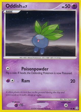 Oddish (112) - Reverse Holofoil Legends Awakened - Common